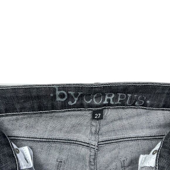 Urban‎ Outfitters By Corpus Womens Jeans Cigarette Skinny Zip Charcoal Black 27 - Picture 4 of 6